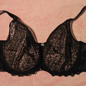 Empreinte 36F Cassiopee Full Cup Black Bra